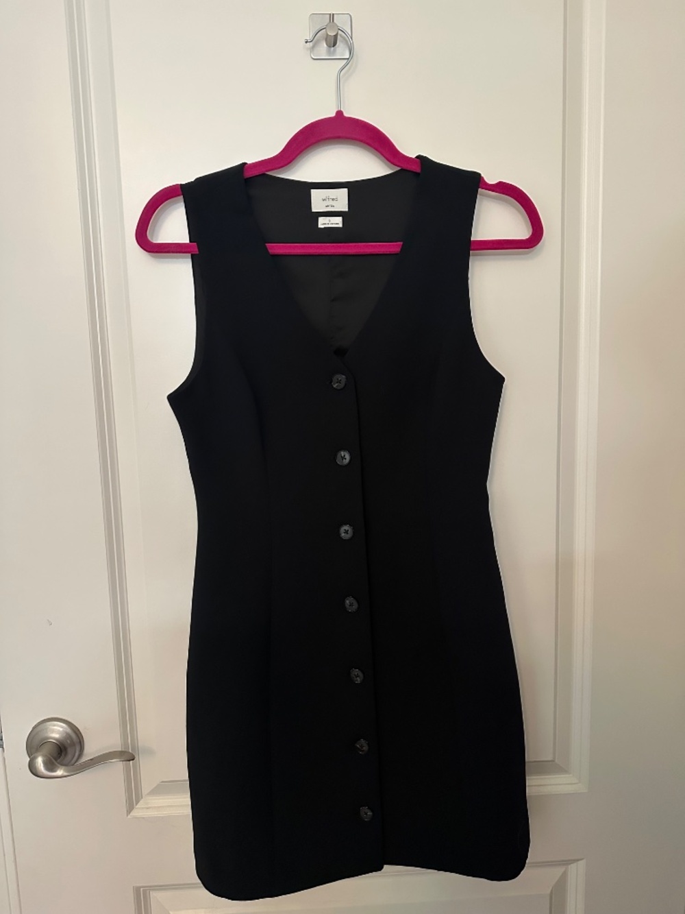 EUC ARITZIA x WILFRED - Black Aria Mini Dress, Small - Picture 4 of 6